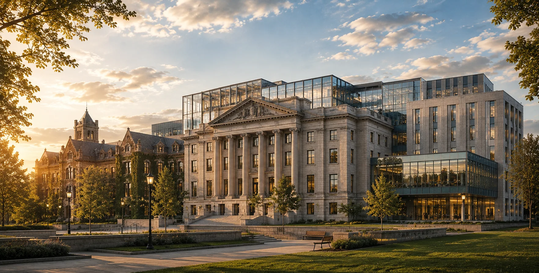 A historic institution evolving through contemporary architectural additions